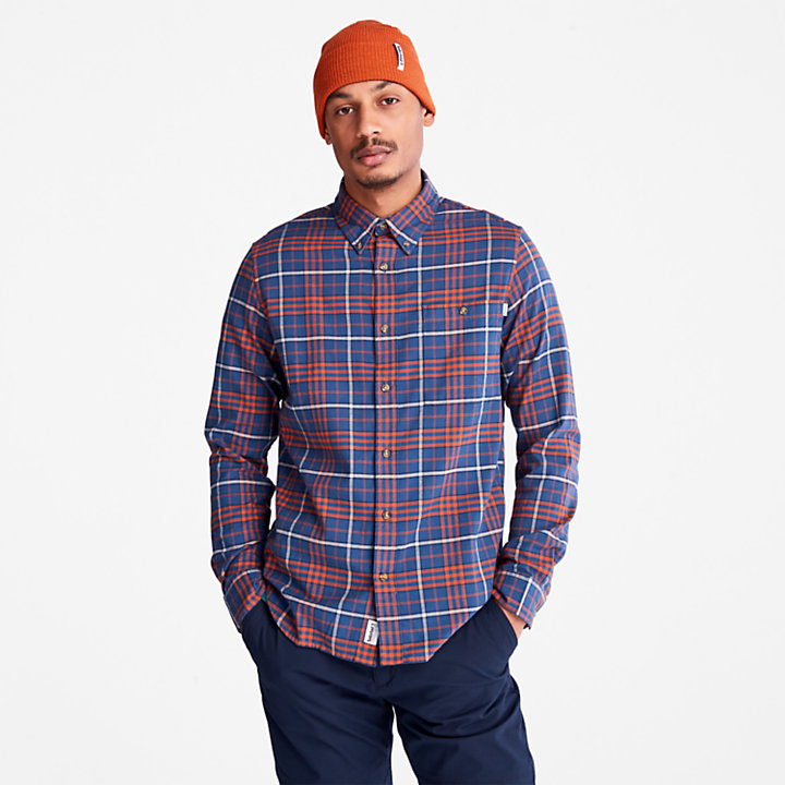 Tartan Shirt with SolucellAir™ Technology for Men in Blue-