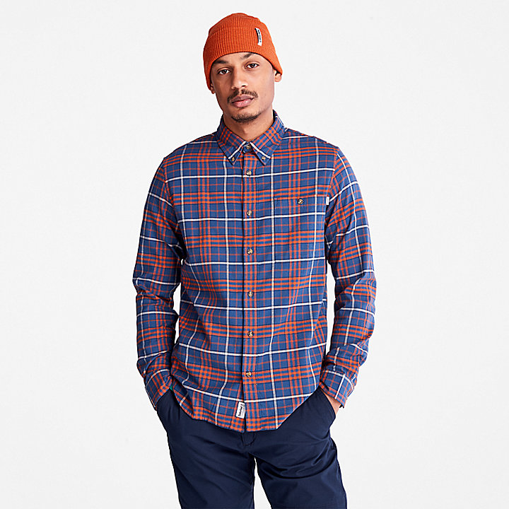 Tartan Shirt with SolucellAir™ Technology for Men in Blue