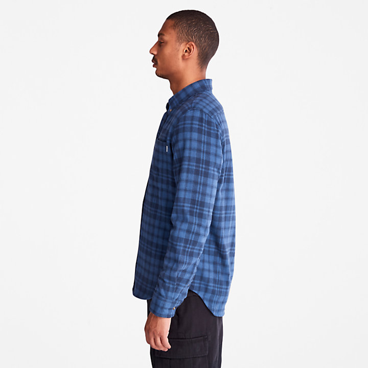 Flannel Checked Shirt for Men in Navy-