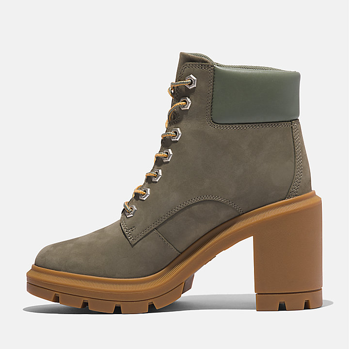 Allington Height Lace-Up Boot for Women in Dark Green