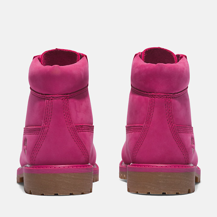 Timberland® 50th Edition Premium 6-Inch Boot imperméables pour enfant en rose foncé-