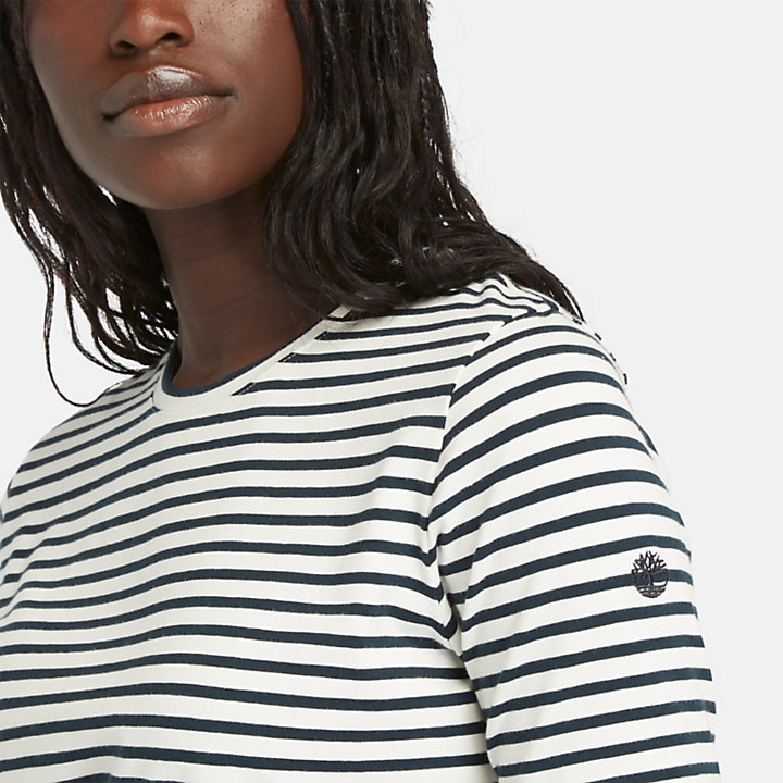 Stripe Baby T-Shirt for Women in Blue-