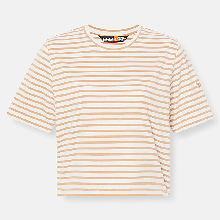 Stripe Baby T-Shirt for Women in Yellow
