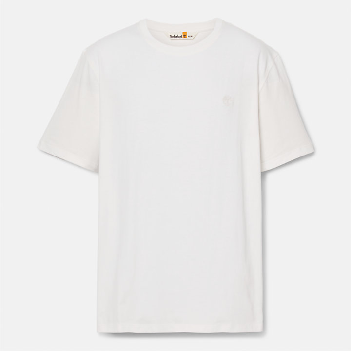 T-shirt voor heren in stof in Wit-