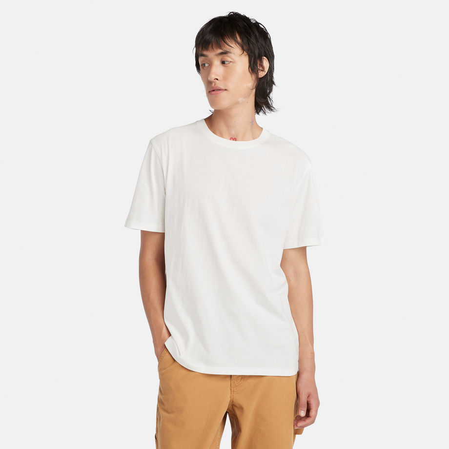 Timberland T-shirt Pour Homme En Blanc Blanc