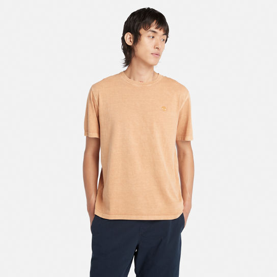 Garment-dyed T-Shirt for Men in Dark Yellow | Timberland