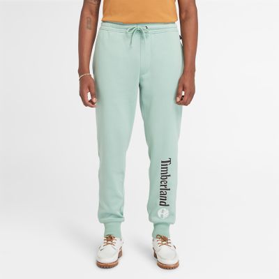 Timberland Logo Sweatpants For Men In Pale Green Green