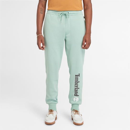 Logo Sweatpants for Men in Pale Green | Timberland