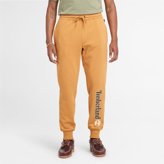 Logo Sweatpants for Men in Dark Yellow | Timberland