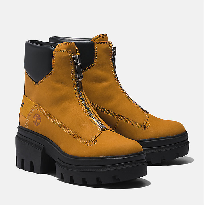 Everleigh Front-zip Boot voor dames in geel