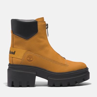 Timberland Everleigh Front-zip Boot For Women In Yellow Yellow