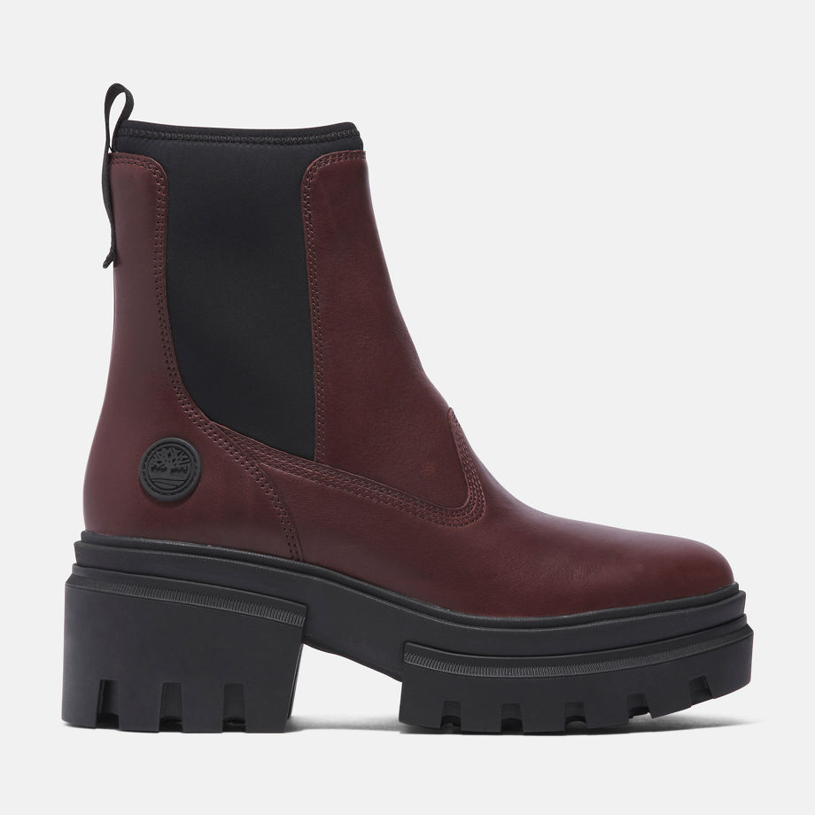 Timberland Everleigh Chelsea Boot For Women In Burgundy Burgundy, Size 4