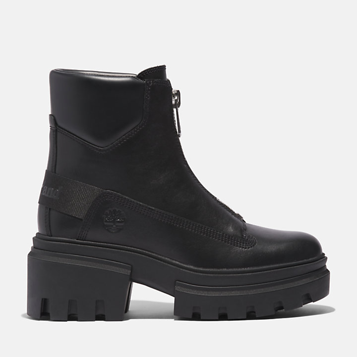 Everleigh Front-zip Boot for Women in Black-