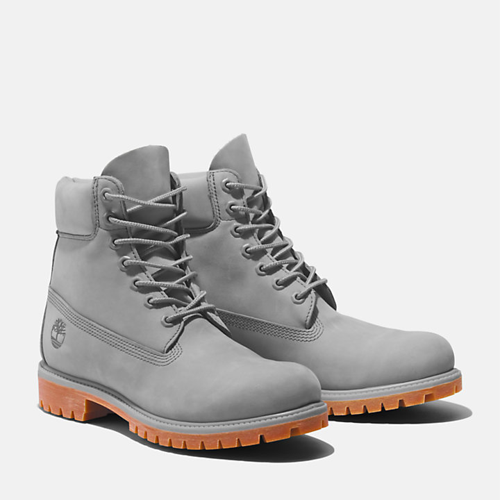 Timberland® 50th Edition Premium 6-Inch Waterproof Boot for Men in Light Grey-