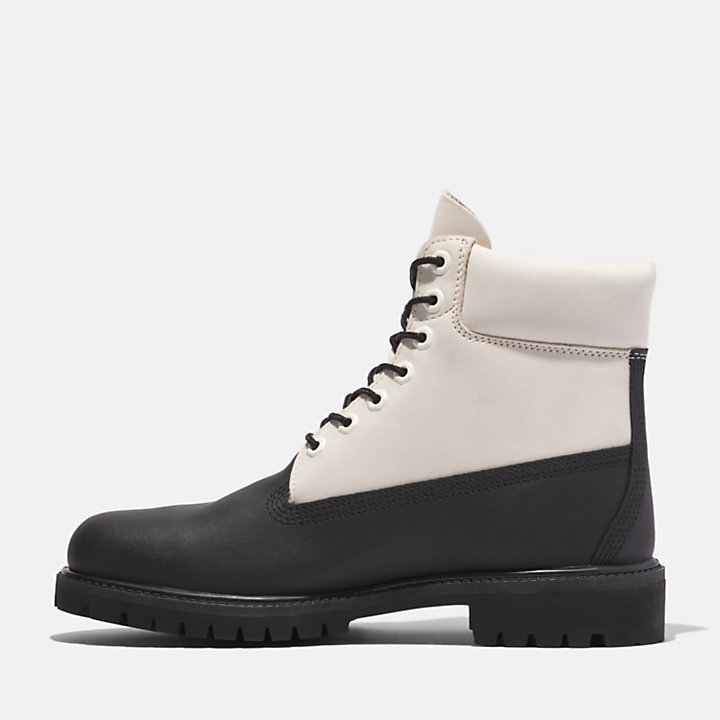 6-inch Boot Timberland® Premium pour homme en noir/blanc-
