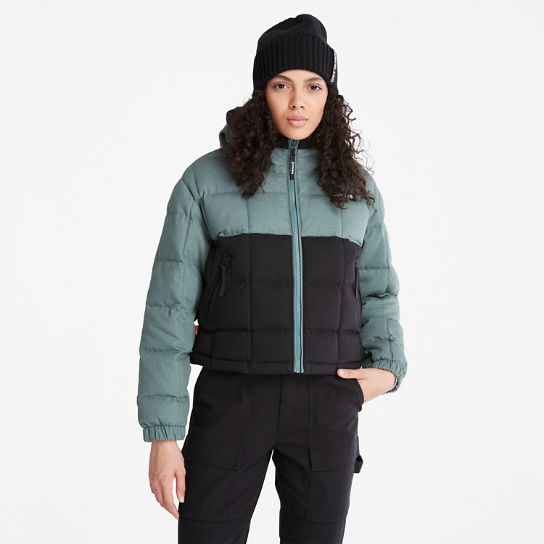 Canvas Puffer Jacket for Women in Green | Timberland