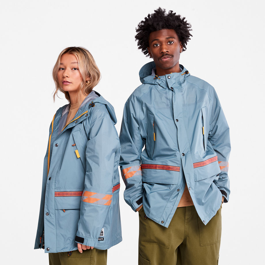 Bee Line X Timberland Triple-layer Parka In Blue Blue Men