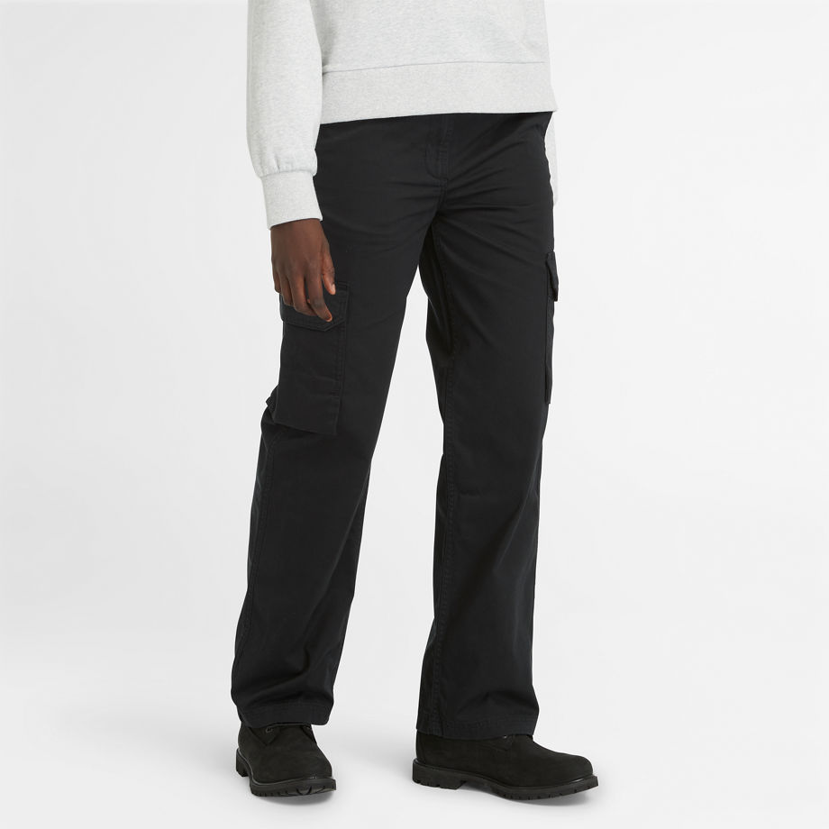 Timberland Utility Cargo Trousers For Women In Black Black