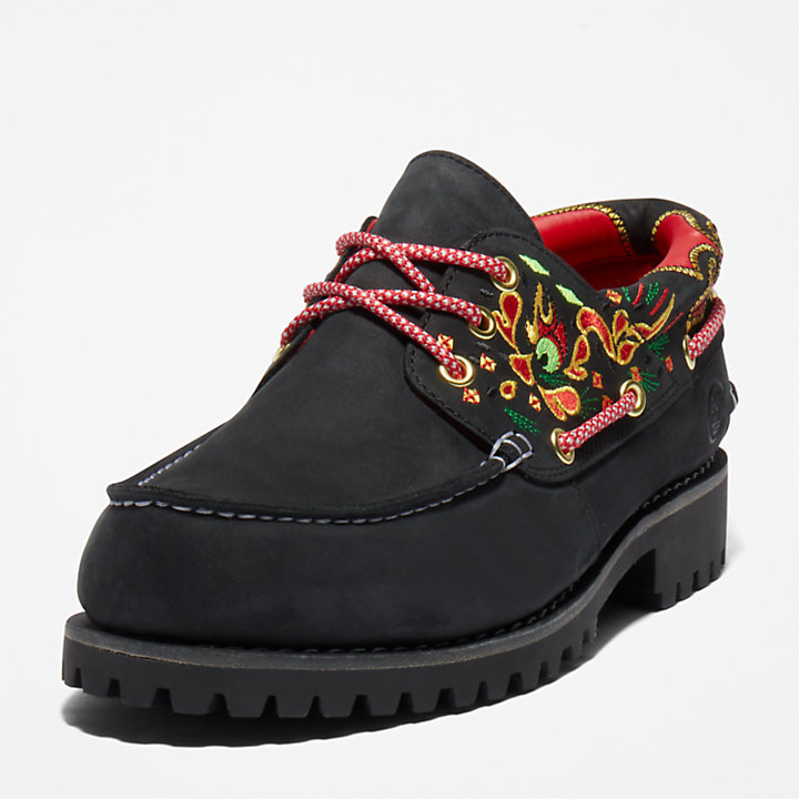 Sapato de Vela com 3 ilhós CLOT x Timberland® para Homem em preto-