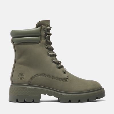 Timberland Bota 6 Inch Cortina Valley Impermeable Para Mujer En Verde Oscuro Verde