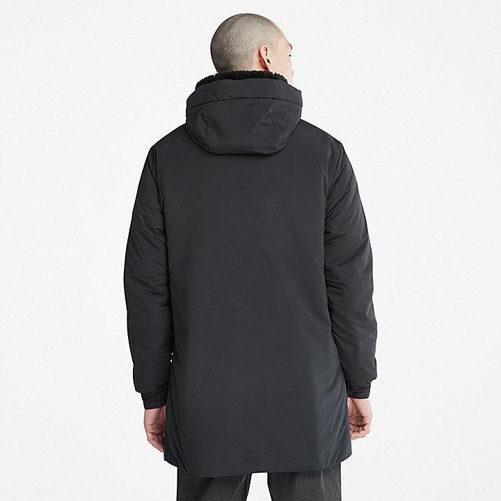 Insulated Parka for Men in Black
