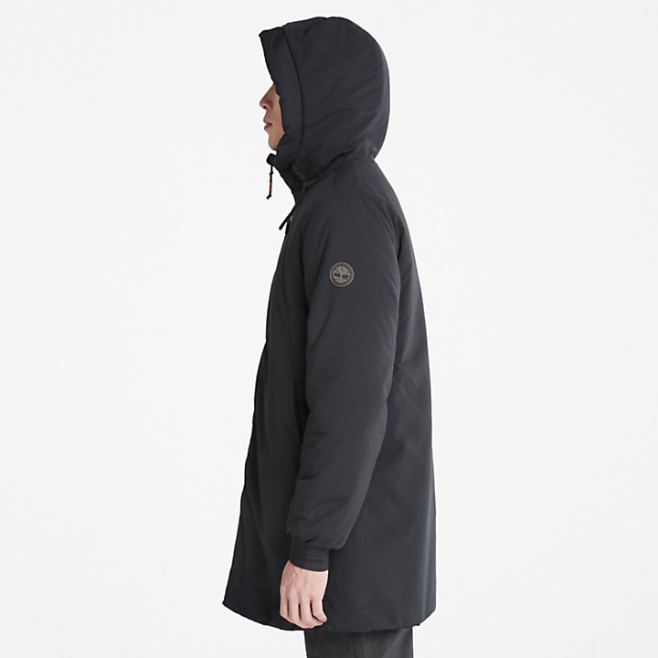 Insulated Parka for Men in Black-