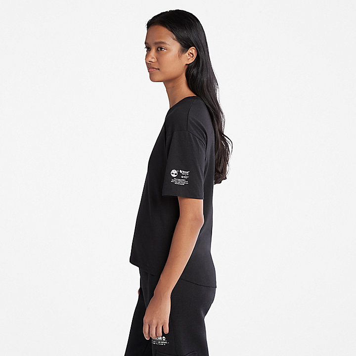 T-Shirt con Tecnologia Tencel™ x Refibra™ da Donna in colore nero