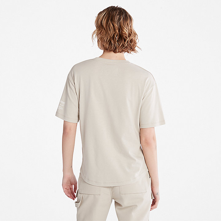 T-Shirt mit Tencel™ x Refibra™-Technologie für Damen in Grau