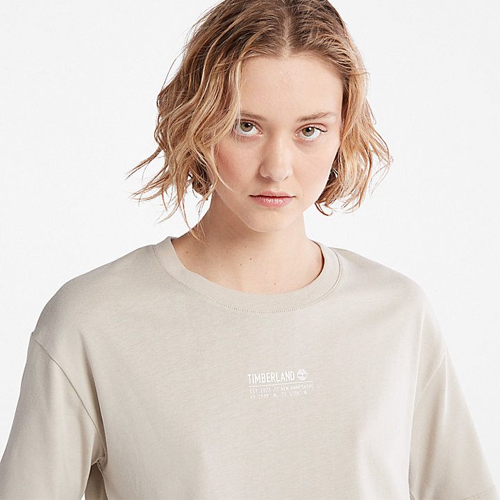 T-Shirt mit Tencel™ x Refibra™-Technologie für Damen in Grau