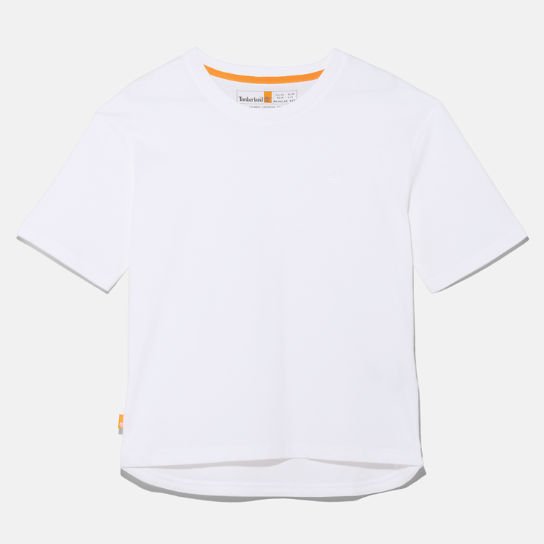 T-shirt Girocollo Classica da Donna in bianco | Timberland