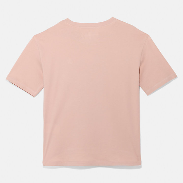 T-shirt Girocollo Classica da Donna in rosa-