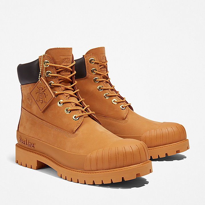 Bee Line x Timberland Premium® 6 Inch Rubber-Toe Boot for Men in Yellow