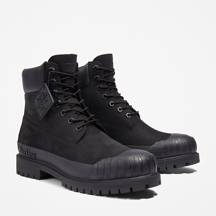 Bee Line x Timberland Premium® 6 Inch Rubber-Toe Boot for Men in Black-