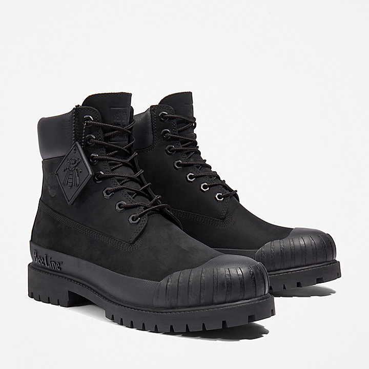 Bee Line x Timberland Premium® 6 Inch Rubber-Toe Boot for Men in Black