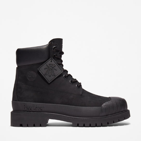 Bee Line x Timberland Premium® 6 Inch Rubber-Toe Boot for Men in Black | Timberland