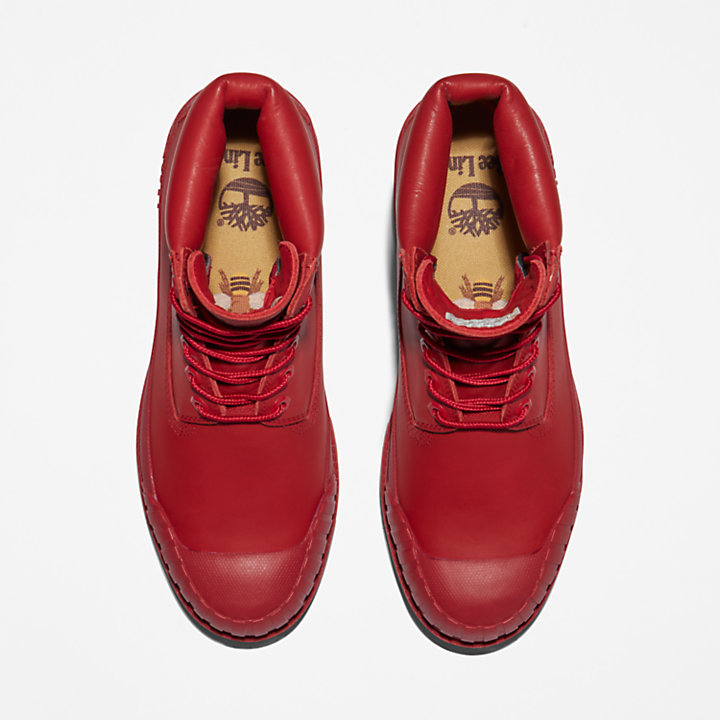 Bee Line x Timberland Premium® 6 Inch Boot met rubberen neus voor heren in rood-
