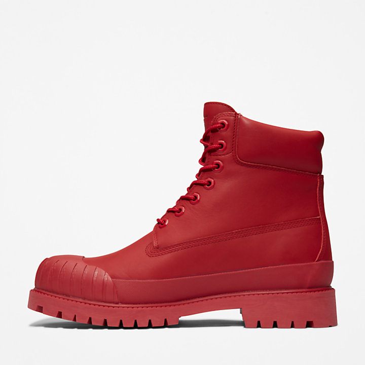 Bee Line x Timberland Premium® 6 Inch Rubber-Toe Boot for Men in Red-