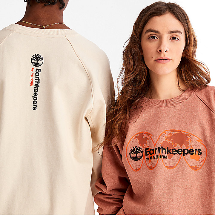 Earthkeepers® by Raeburn Archief Globe Sweatshirt met ronde hals in oranje
