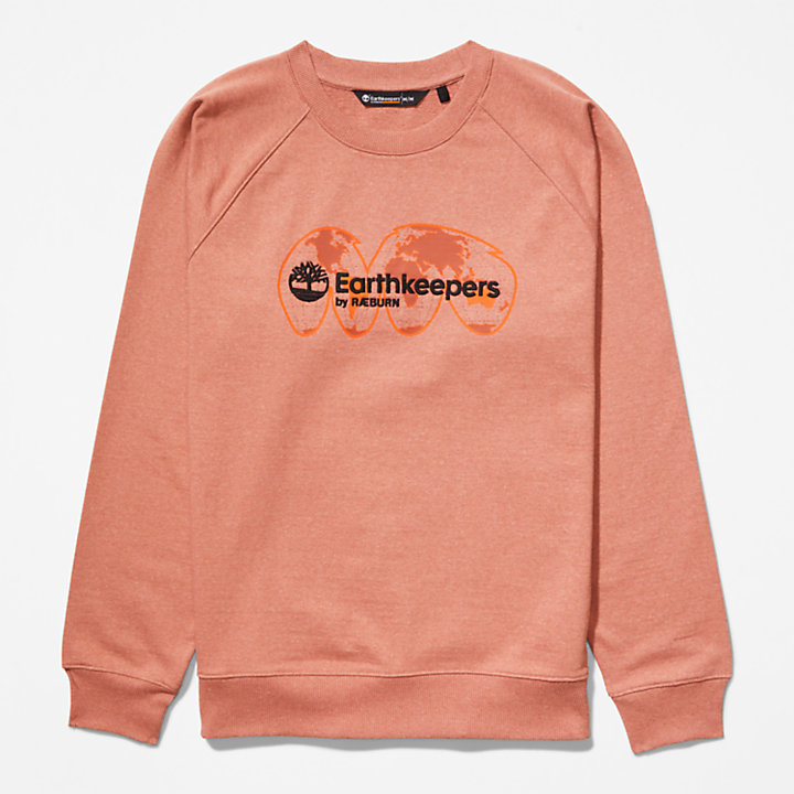 Camisola de Gola Redonda Earthkeepers® by Raeburn Archive Globe em laranja-
