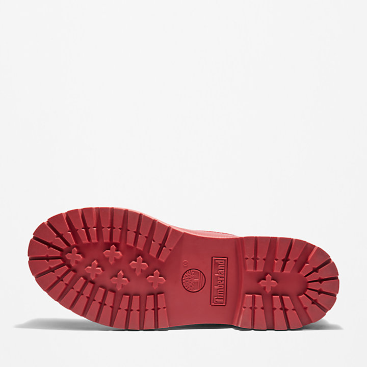 Bee Line x Timberland® Premium 6 Inch Rubber-Toe Boot voor dames in rood-