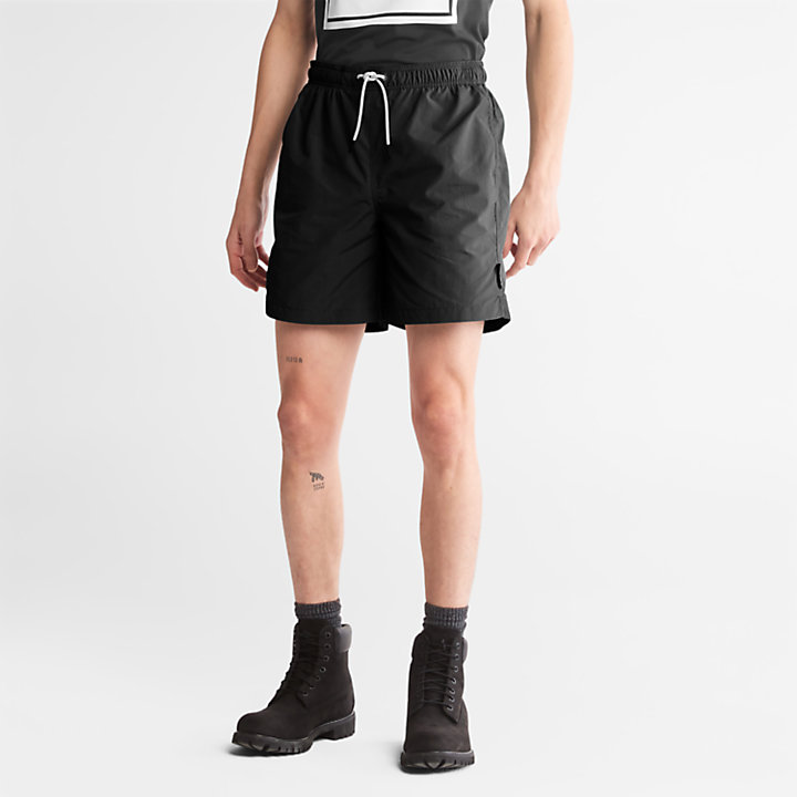 All Gender Windbreaker Shorts in Black-