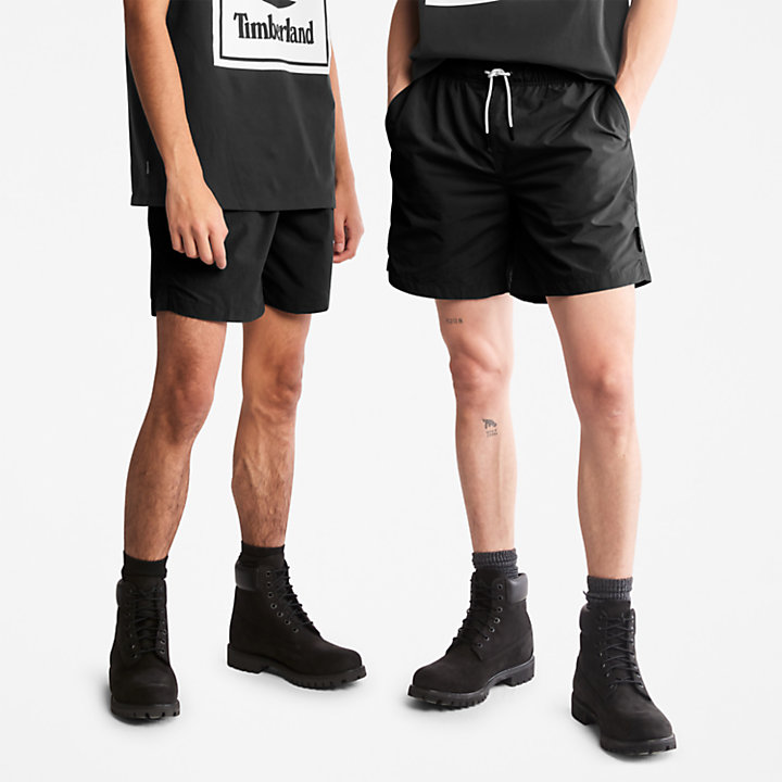 Pantalones Cortos Cortavientos Unisex en color negro-