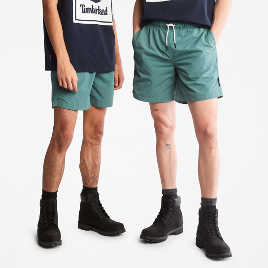 All Gender Windbreaker Shorts in Green | Timberland