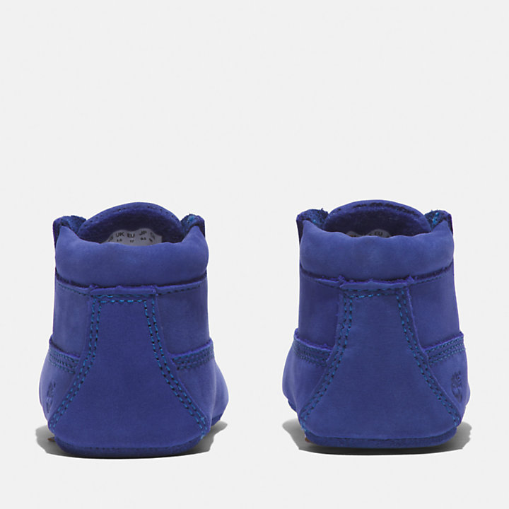 Crib Bootie: Bootie with Hat Set in Blue-