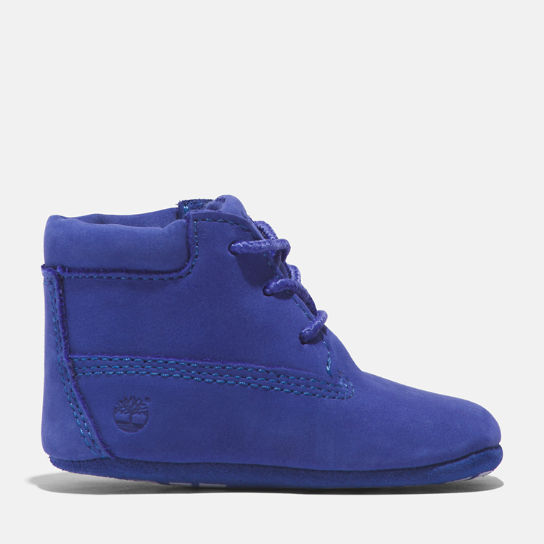Crib Bootie: Bootie with Hat Set in Blue | Timberland