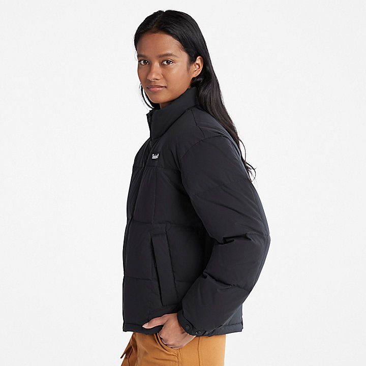 Oversized Down-free Puffer Jacket for Women in Black