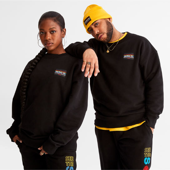 Black History Month Crewneck Sweatshirt for All Gender in Black | Timberland