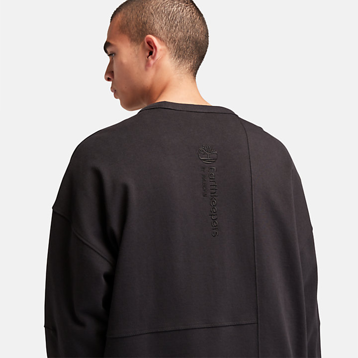 Sweat-shirt à col rond EK+ by Raeburn en noir-