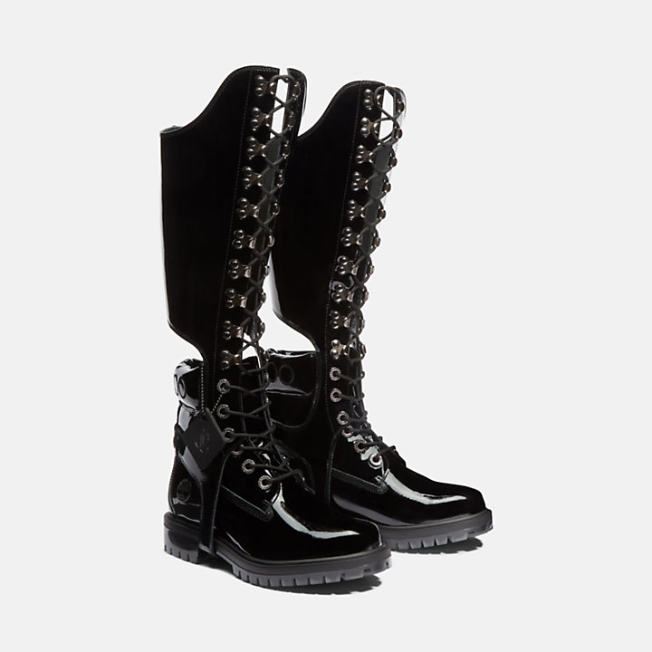Jimmy Choo x Timberland® 6 Inch Boot with Knee-High Harness voor dames in zwart-