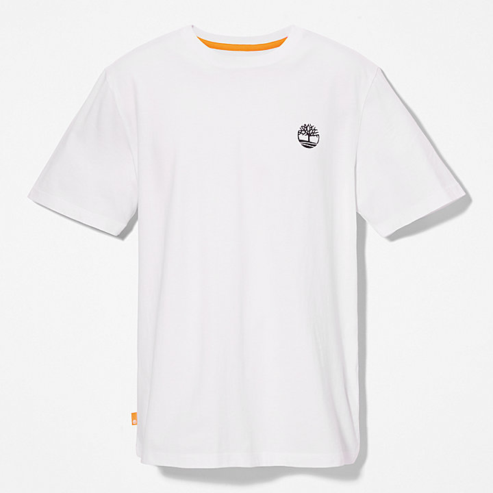 T-Shirt mit mehreren Logos für Herren in Weiß